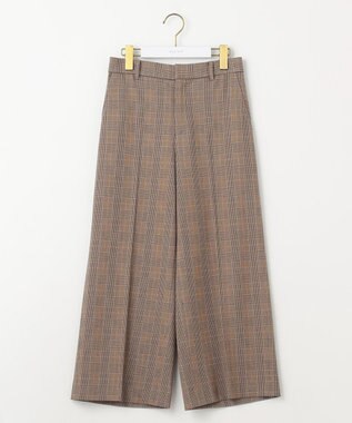 ANY SIS S 【シリーズ累計7万本突破！】サーモ2WAYストレッチ ワイドパンツ ブラウングレンチェック