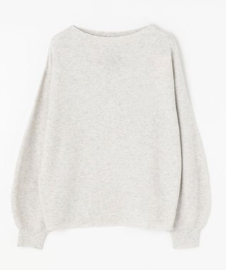 ANY 【洗える】カシミヤブレンドガーターニット ライトグレー