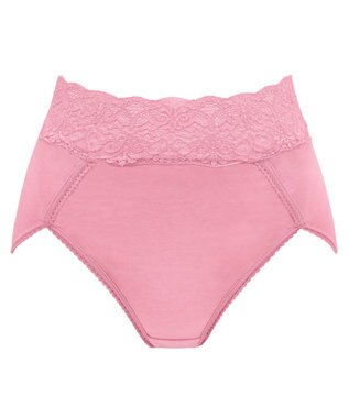 BRADELIS New York 【BRADELIS New York / 育尻・伸びる・綿混・深め】モモパンツ・ハイレグショーツ#303 シリーズ140万枚突破 補正ショーツ ブロッサムピンク