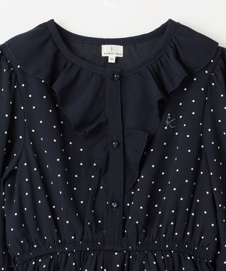 組曲 KIDS 【150-160cm】キャサリンドット ワンピース ネイビー系5