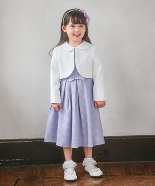 ANY KIDS レースボンディング ワンピース ラベンダー