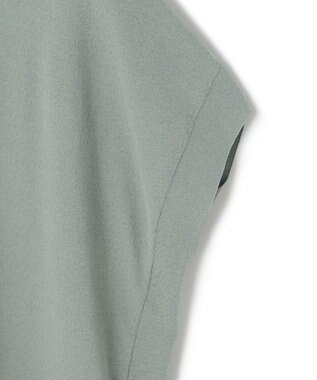 ICB L 【接触冷感・UVカット・洗える】 ヴィスコースナイロンハイゲージ プルオーバー ティールグレー系