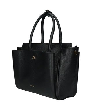 INTER-CHAUSSURES 【LORISTELLA】マルチポケットハンドバッグ ブラック