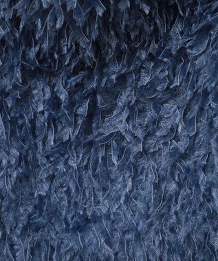 earth music&ecology ベロアリボンフェザービスチェ Blue