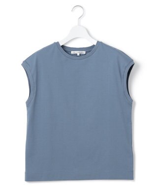 23区 L 【洗える】コンパクトヤーン フレンチスリーブ Tシャツ