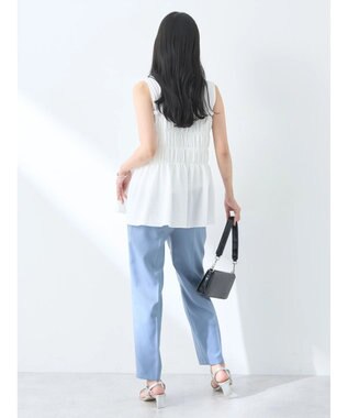 earth music&ecology ドッキングシャーリングプルオーバー White