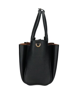 INTER-CHAUSSURES 【LORISTELLA】マルチポケットハンドバッグ ブラック