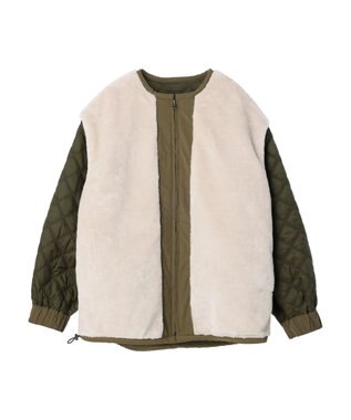 AMERICAN HOLIC キルポカリバーシブルキルティングミディコート Khaki