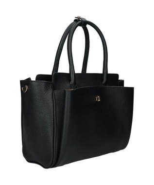 INTER-CHAUSSURES 【LORISTELLA】マルチポケットハンドバッグ ブラック