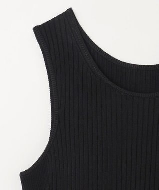 GRACE CONTINENTAL アメスリニットギャザーワンピース ブラック