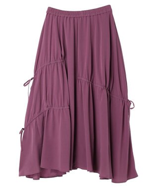 earth music&ecology ドロストギャザーフレアスカート Pink
