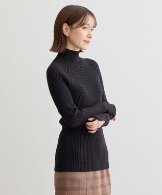 Green Parks ・Ｐｅｔｉｔ　Ｆｌｅｕｒ　ボトルネックリブニット Black