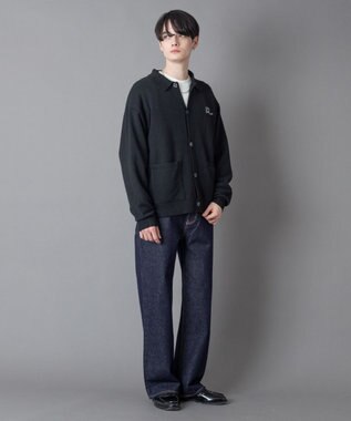 WEGO 【ユニセックス着用ITEM】ワンポイントニットシャツ（LS） スミクロ