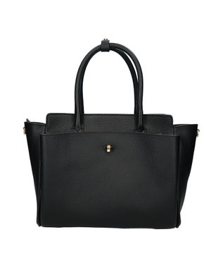 INTER-CHAUSSURES 【LORISTELLA】マルチポケットハンドバッグ ブラック