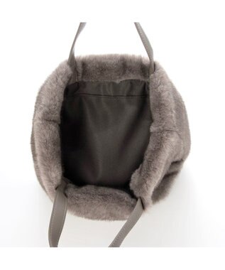 UNBILLION カシュカシュ cachecache / ミンク風ファーシンプルトート GY