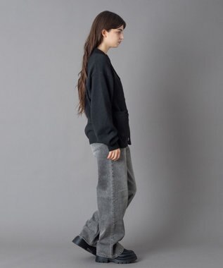 WEGO 【ユニセックス着用ITEM】ワンポイントニットシャツ（LS） スミクロ