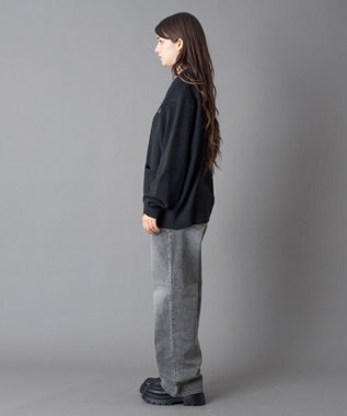 WEGO 【ユニセックス着用ITEM】ワンポイントニットシャツ（LS） スミクロ