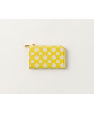 MIYABIYA La quoh with kirakaracho 南蛮七宝 プリントレザー ミニコイン&キーケース 菜の花(イエロー)