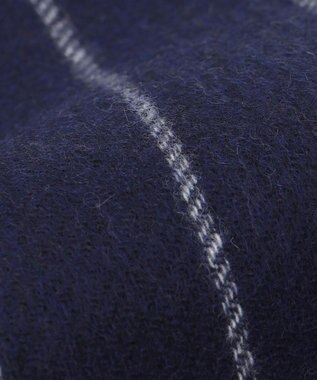 J.PRESS MEN リバーシブル カシミヤマフラー チェック×ストライプ ベージュ系4