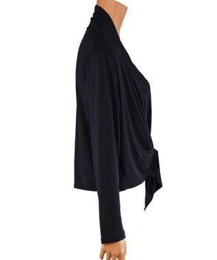 San-ai Resort（三愛水着楽園） 【UPF50＋】ショート丈羽織り　M・L【San-ai Resort（サンアイリゾート）】 ブラック