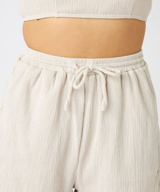 OP／FILA 【Ocean Pacific】ティアードトップス＋ショートパンツ付き 4点セット アイボリー