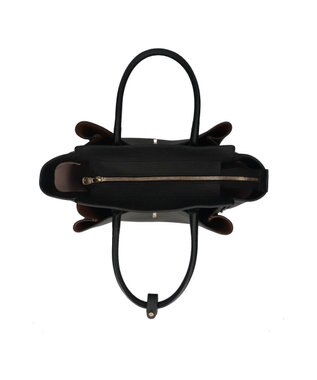 INTER-CHAUSSURES 【LORISTELLA】マルチポケットハンドバッグ ブラック