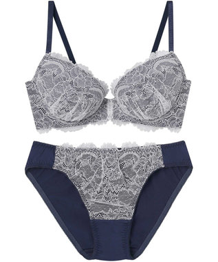 AMPHI ブラジャー ショーツセット まる胸メイク 推し活・推し事応援 Aカップあり 【ブラショーツセット】 上下セット ブラ BBJ201 アンフィ／ワコール