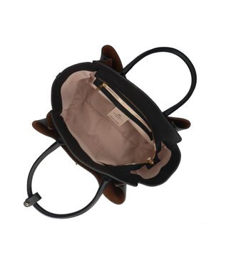 INTER-CHAUSSURES 【LORISTELLA】マルチポケットハンドバッグ ブラック