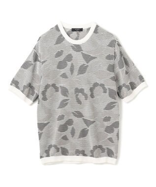 JOSEPH HOMME メキシカンブラインドジャガード　クルーネック半袖ニット アイボリー系5