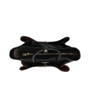 INTER-CHAUSSURES 【LORISTELLA】マルチポケットハンドバッグ ブラック