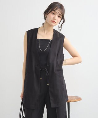 earth music&ecology ワイドストラップキャミソール Black