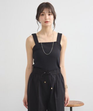 earth music&ecology ワイドストラップキャミソール Black