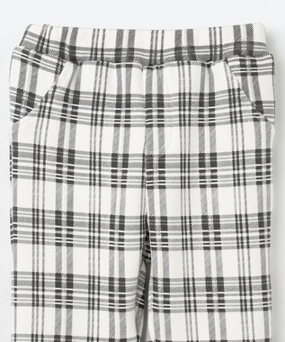 組曲 KIDS 【80-100㎝】シャギーチェック パンツ グレー系5