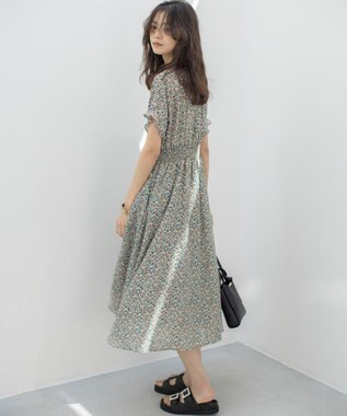 組曲 ミニフラワープリント ワンピース ピンク系5