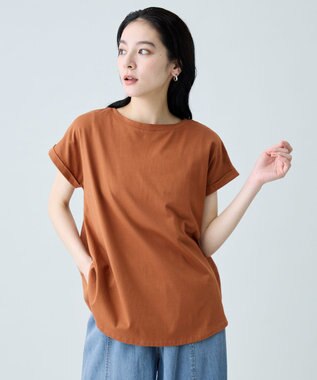 ANY L 前後２ＷＡＹ異素材コンビカットソー