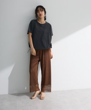 Green Parks 裾ドロストバルーンＴＥＥ Charcoal Gray