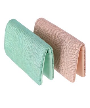 tsumori chisato CARRY キラネコストーン 2つ折り財布 グリーン