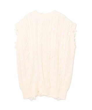 GRACE CONTINENTAL クラッシュニットトップ キナリ