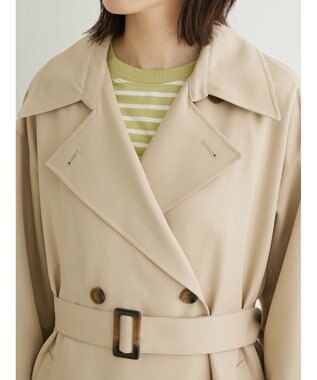 Green Parks ・ＥＬＥＮＣＡＲＥ　ＤＵＥ　コクーンスリーブトレンチコート Beige