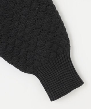 Feroux 【洗える】ポコポコ カーディガン ブラック系