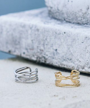 Tiaclasse 重ね付け風リング ゴールド