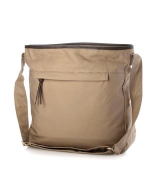 UNBILLION ペルケ perche / ベンダイルコットンスコッチガードプリーツショルダー ベージュ