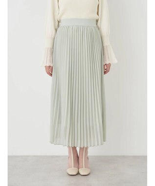 earth music&ecology すきな丈シフォンプリーツスカート Mint