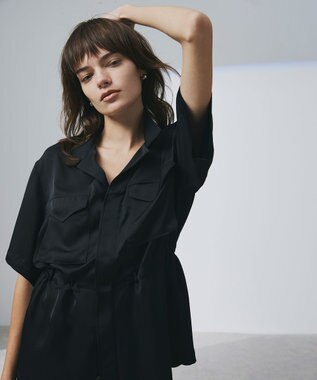 uncrave ライトダブルサテン シャツジャケット