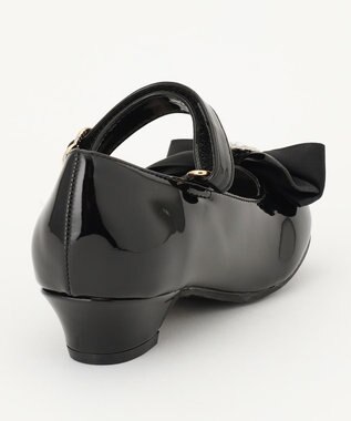 ANY KIDS エナメルヒールパンプス ブラック