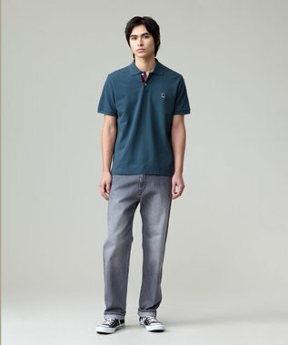 J.PRESS MEN 気品と愛嬌のバランスが抜群！【J.PRESS人気NO1ポロシャツ】 バックブルカノコレジメン ポロシャツ グリーン系