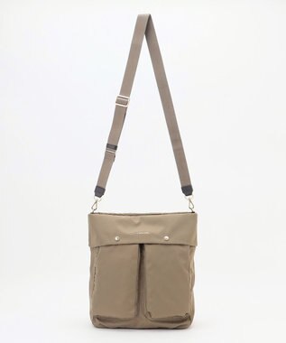 LA BAGAGERIE ダブルフロントポケット2WAYビッグショルダー グレージュ