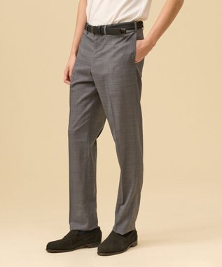 J.PRESS MEN 【洗える / 高通気性 / ストレッチ性 / 防シワ】プレーンウィーブ スラックス / ノータック