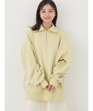 earth music&ecology スタンドｚｉｐダンボールチュニック Yellow