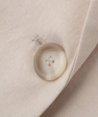 YECCA VECCA マシンウォッシャブルリネンライクジャケット Light Beige